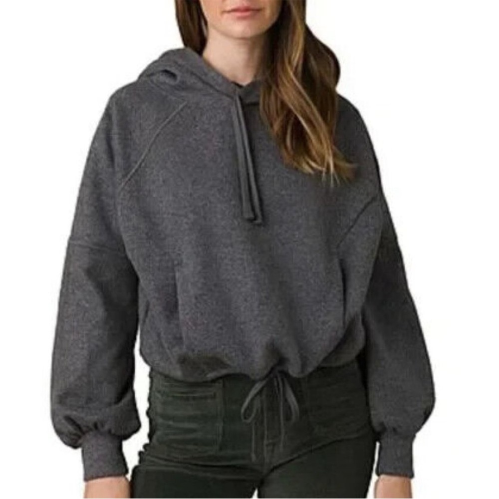 NWT Women’s XL PrAna Hooded Sweatshirt in Heather Grey